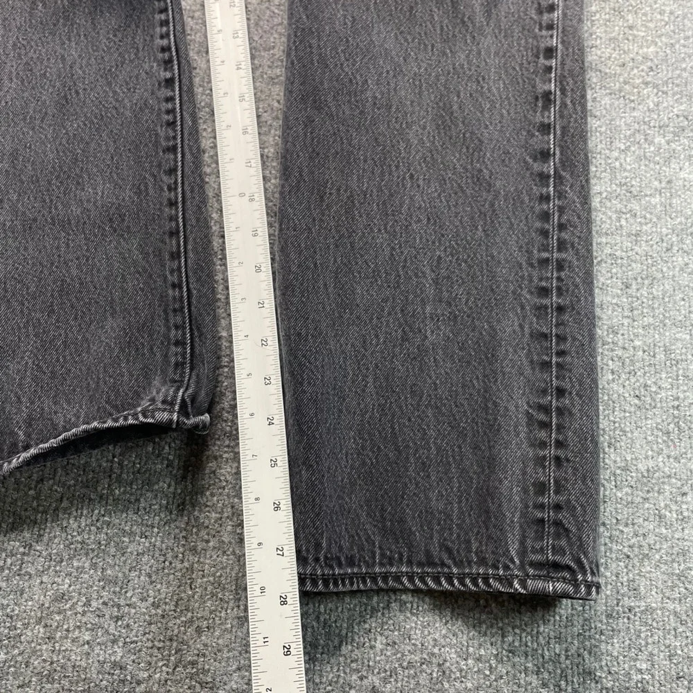 Levi's 501 Jeans Mens 38x30 Black Original Fit Straight Leg Button Fly Denim